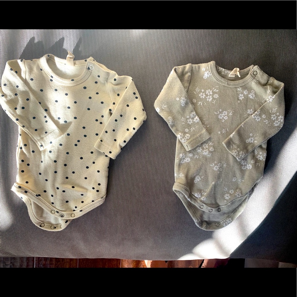 Quincy Mae bodysuits, 2 for $22